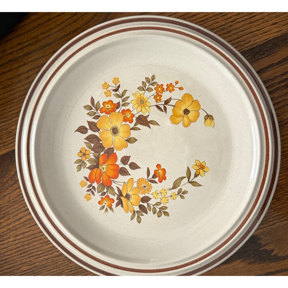 Vintage 70s Hearthside Chablis Stoneware Plate Set - Picture 15 of 15